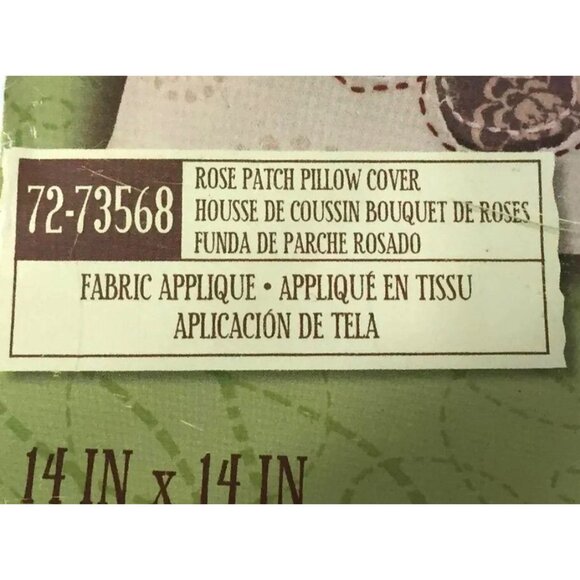 Cross Stitch Kit Dimensions Handmade 2011 Embroidery Rose Patch Pillow Cover - Picture 6 of 8